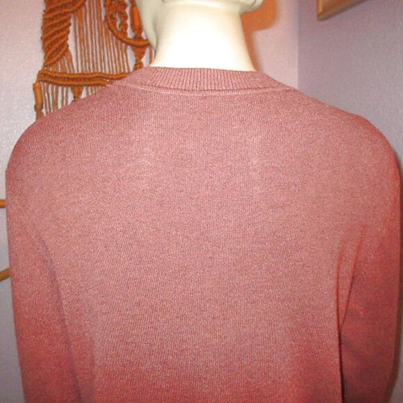 Arach & Cloz Sweater Men's Size L Soft Lambswool Blend Pullover Crew Career NWT - Picture 7 of 9